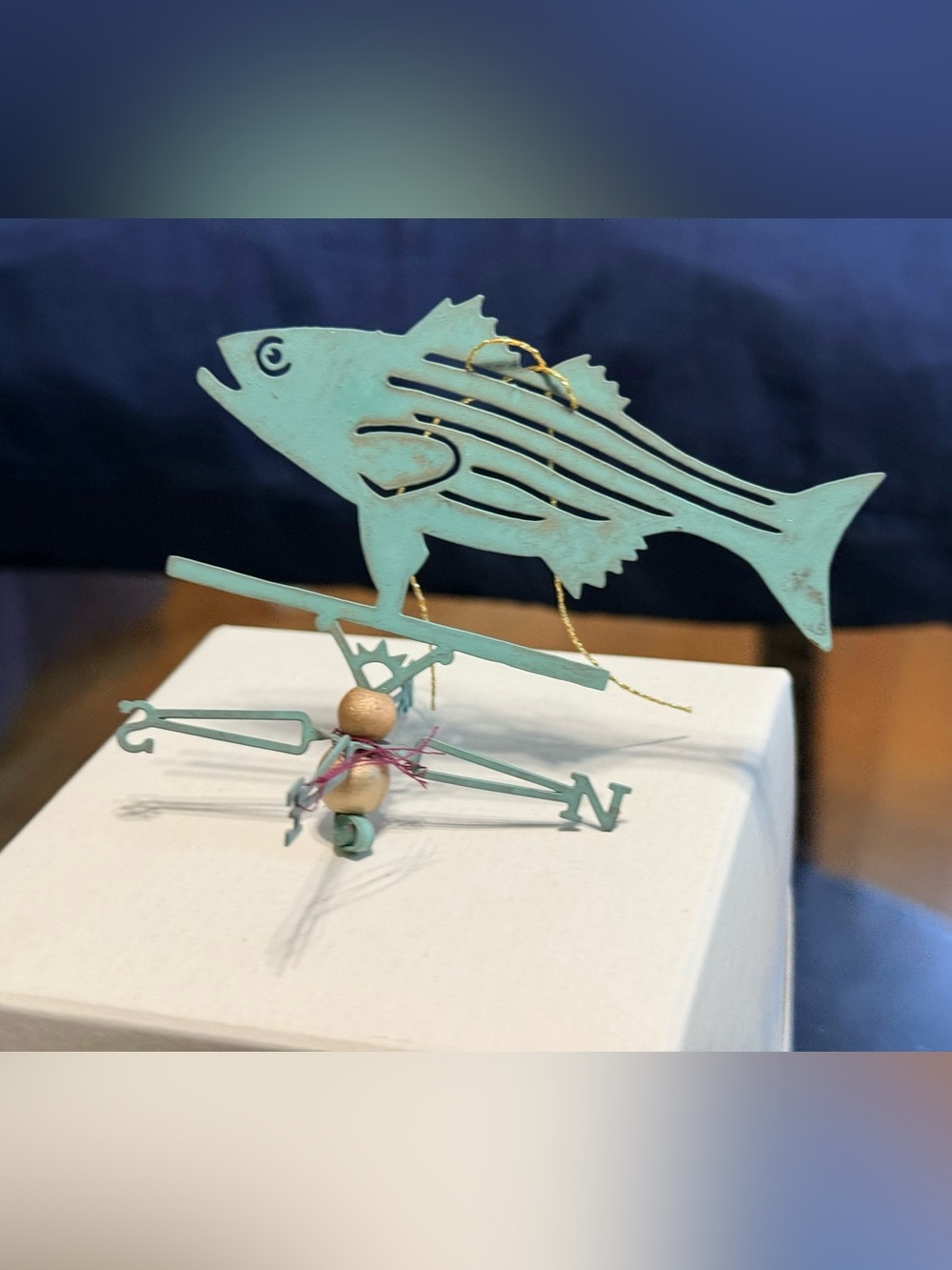 NEW... Striper Ornament, Made of Copper, Made by Copper Mermaid ‘Striper’ - Picture 4 of 5